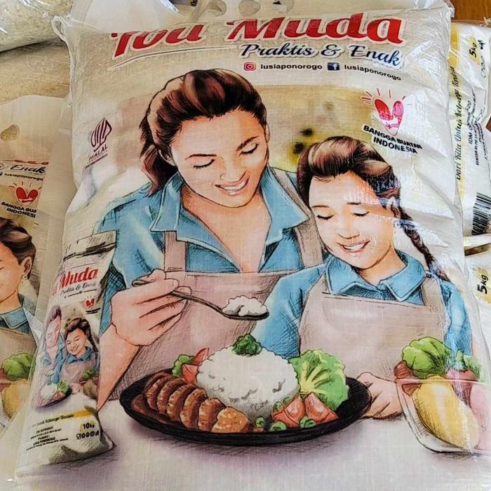 

Beras ibu muda 5kg / pulen / putih / wangi / enak / original