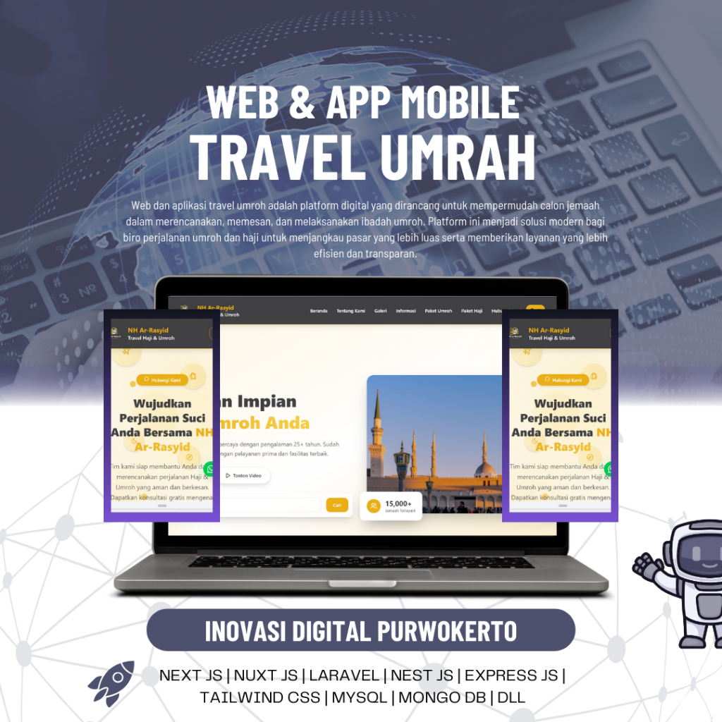 WEBSITE TRAVEL UMRAH MURAH DAN PROFESIONAL | JASA PEMBUATAN WEBSITE