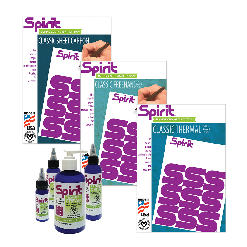 

SPIRIT TATTOO THERMAL PAPER/ PLASTIC FREEHAND/CLASSIC THERMAL 1 BOX ISI 100 LEMBAR. KERTAS STENCIL TATTOO ORI USA