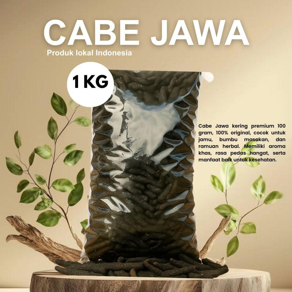 

Cabe Jamu/Jawa kering 1Kg kualitas premium