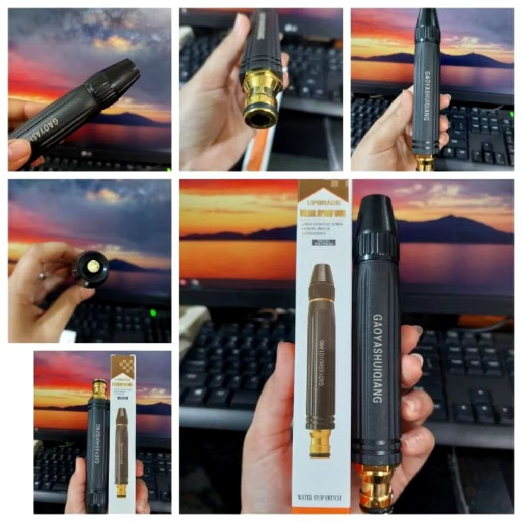 Kepala Semprotan Air Tanpa Listrik Kepala Selang cuci Mobil Motor Kepala Selang Semprot Tanaman Mura