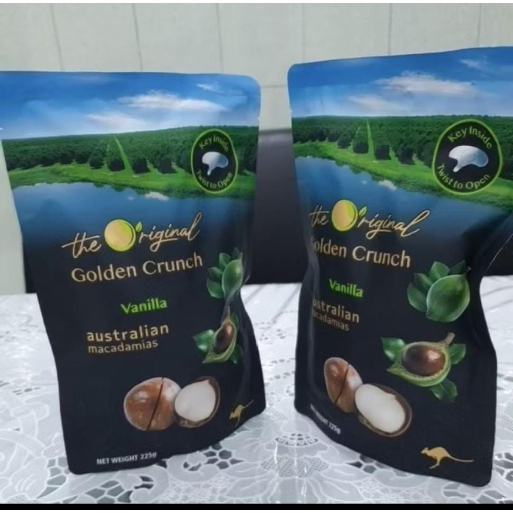 

KACANG MACADAMIA PANGGANG HAPPY NUT VANILLA MACADAMIAS 225 GR AUSTRALIA