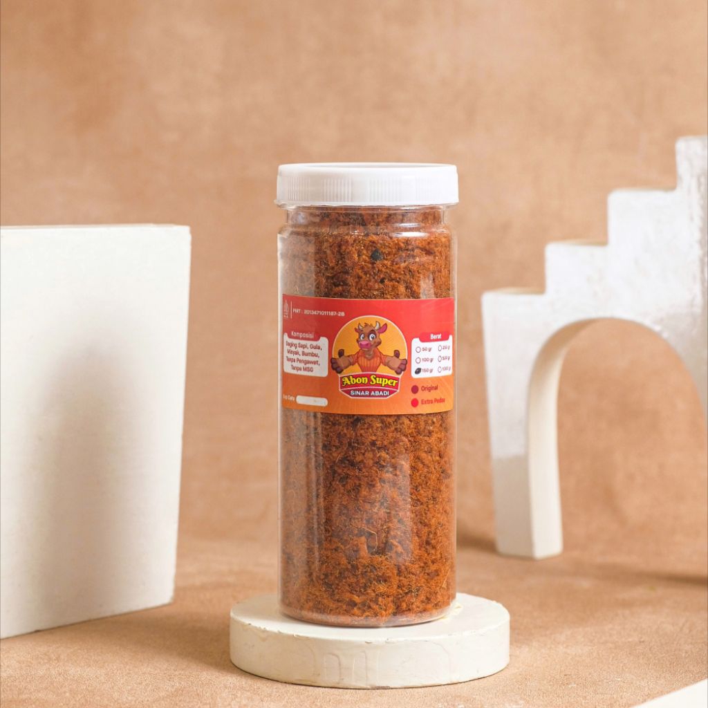

[TOPLES 150GR SAPI GRADE A] ABON ASLI JOGJA ORIGINAL & EKSTRA PEDAS ENAK MANIS GURIH