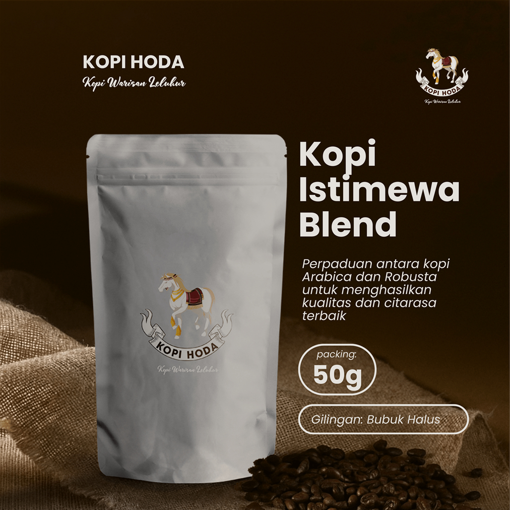 

Kopi HODA Istimewa Blend 50 gram VALUE PACK - Kopi Bubuk Halus Perpaduan Arabica & Robusta
