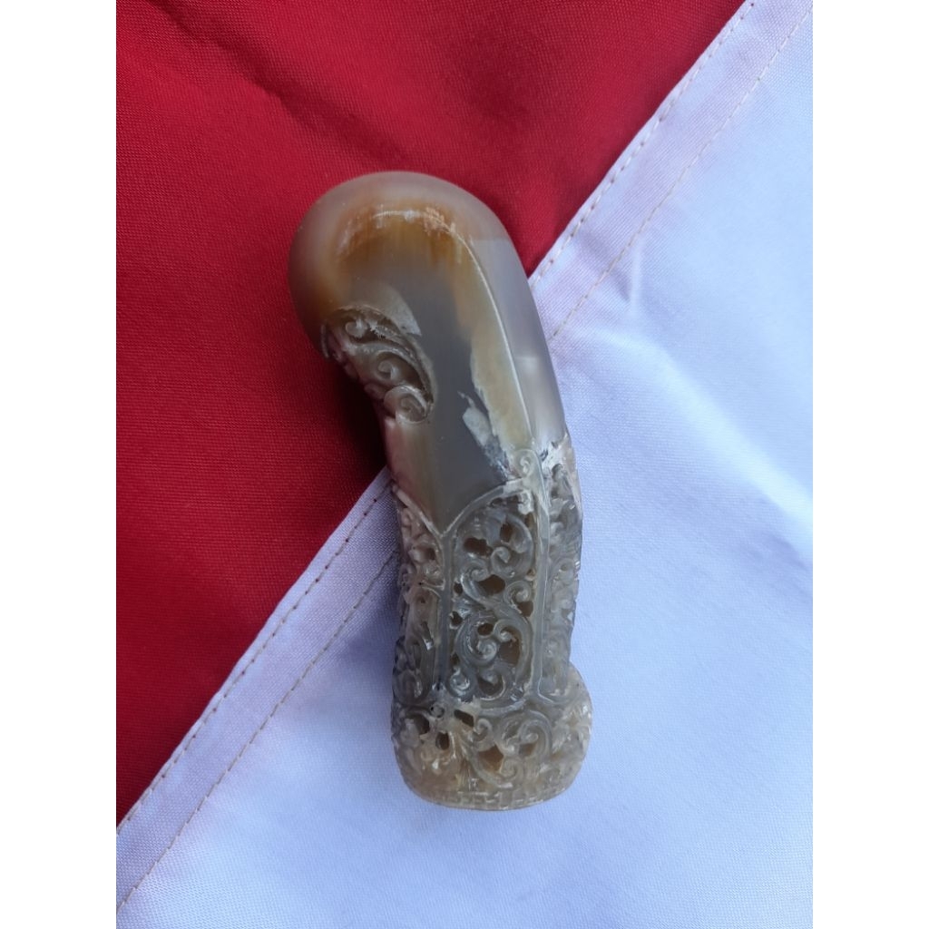 Deder keris model jogja putri kinurung asli TANDUK BULE [ handle keris  no 127