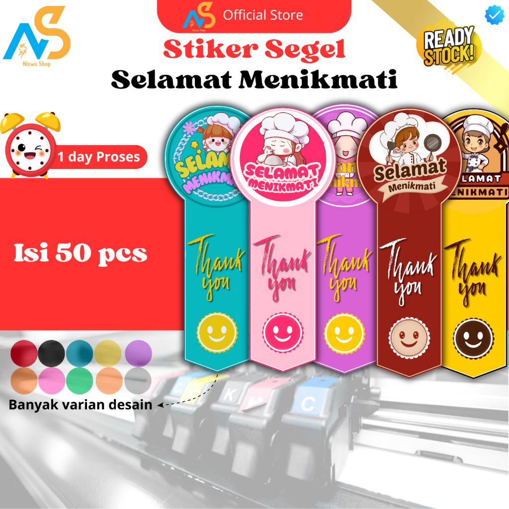 

Stiker segel selamat menikmati - Stiker terimakasih - Stiker segel - Stiker Gift - Stiker kemasan