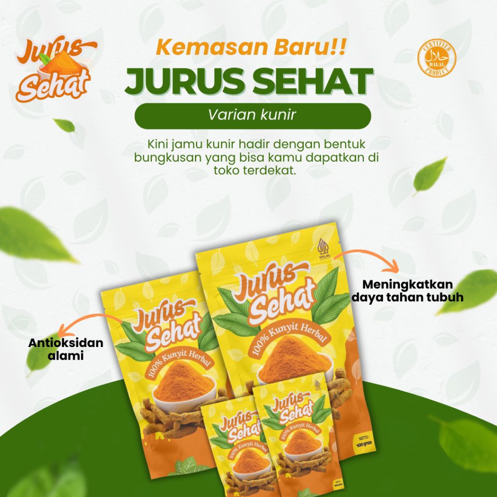 

Jamu Kunir Herbal 100% Bahan Berkualitas 250 Gram