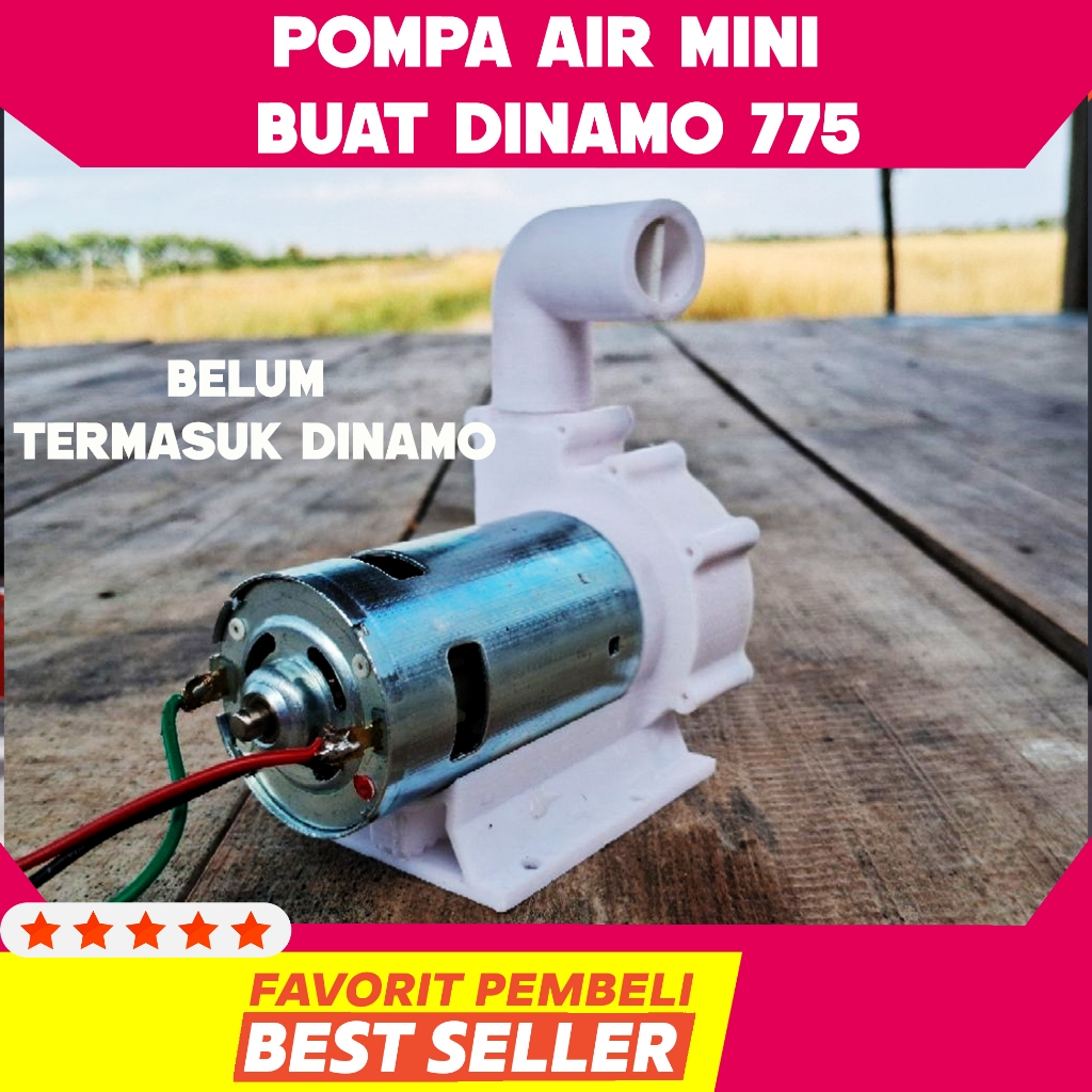 miniatur Pompa Air alkon Mini Dinamo 775 12V