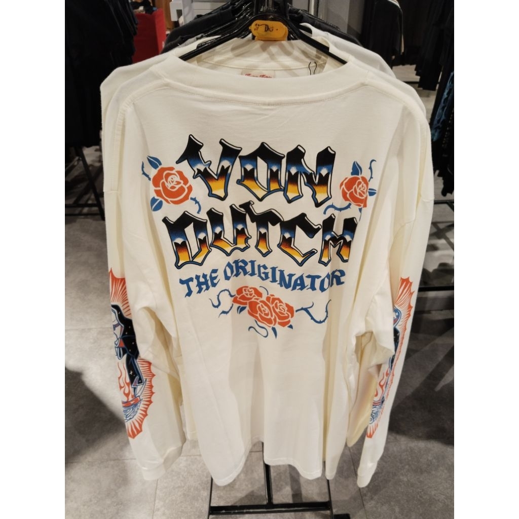 Kaos von Dutch original long sleeve white