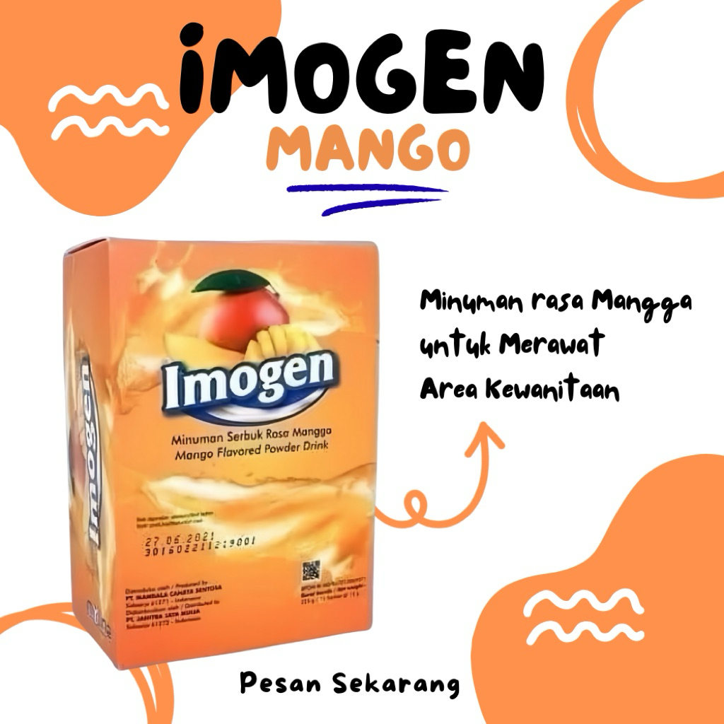 Imogen Maggo Original | Minuman Serbuk Rasa Mangga | Suplemen Herbal Wanita Original