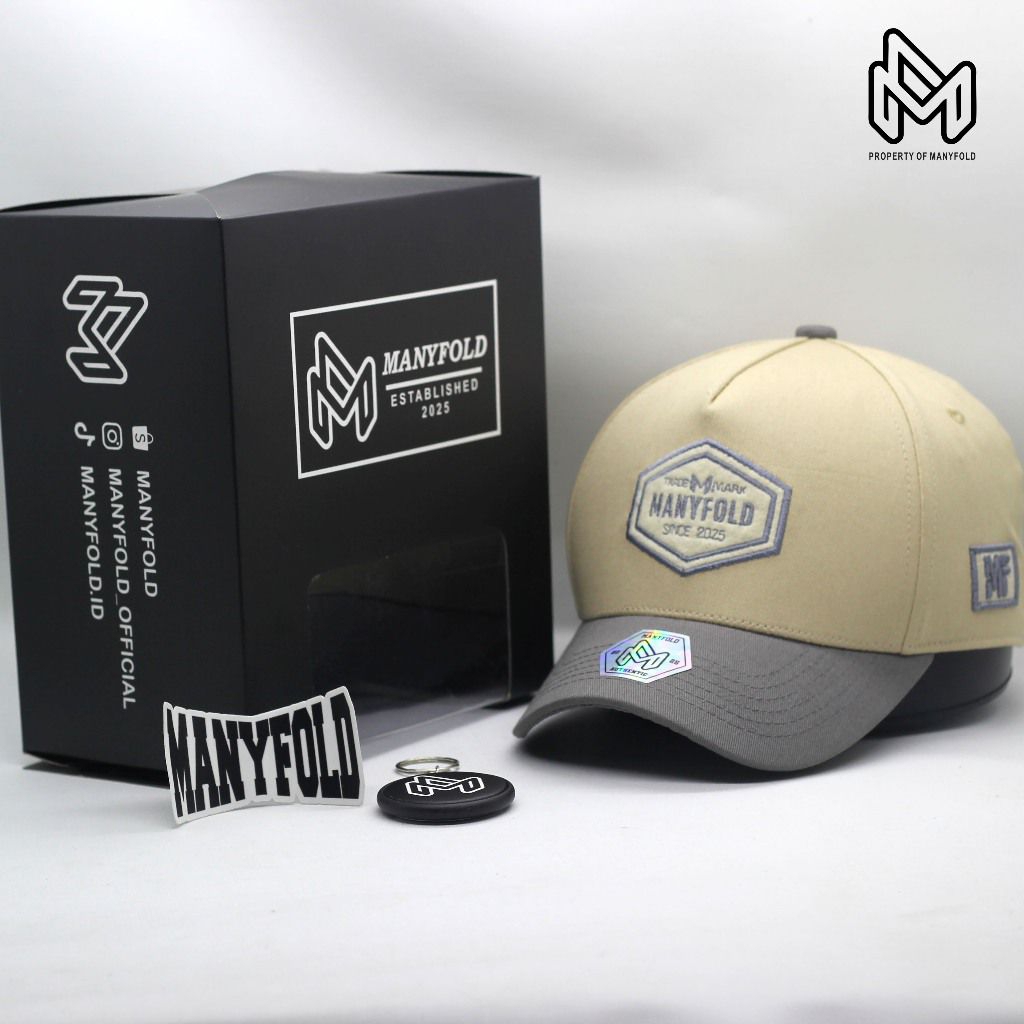 TOPI BASEBALL MANYFOLD VISOR PENDEK BORDIR WOLD