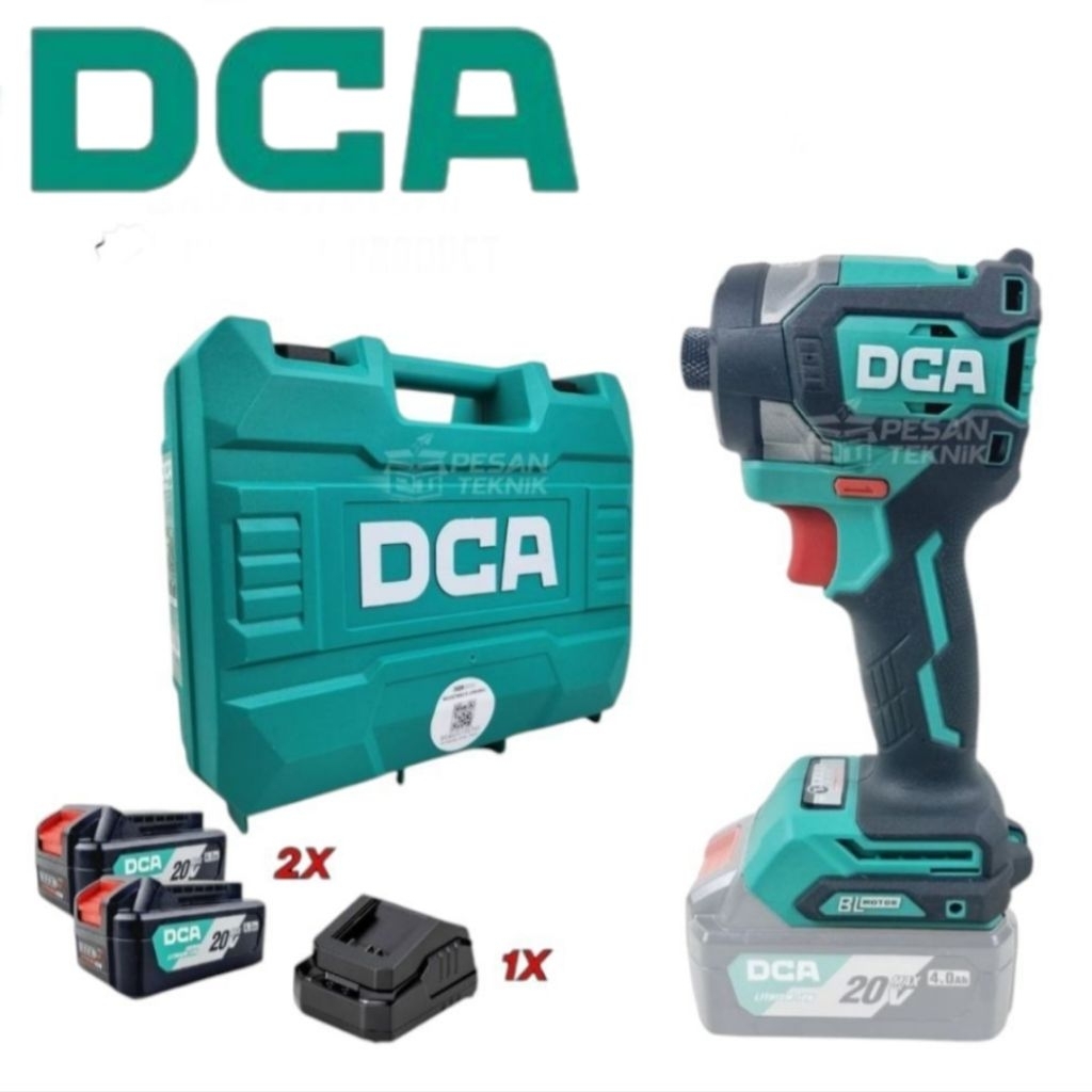 DCA ADPL 208 EM Cordless impact Driver 20V Mesin Bor obeng Dca adpl 208