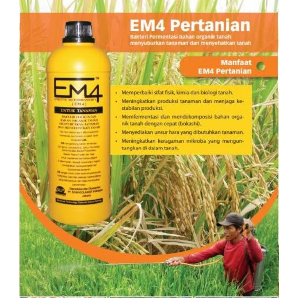 EM4 repack botol 100ml EM4  pertanian limbah