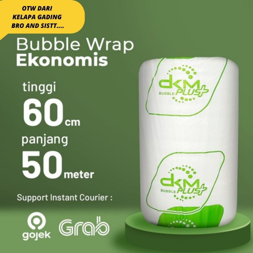 

DKM+ Bubble Wrap Potongan 60cm 40cm 30cm Buble Wrap Bening Plastik Bubble Wrap Hitam