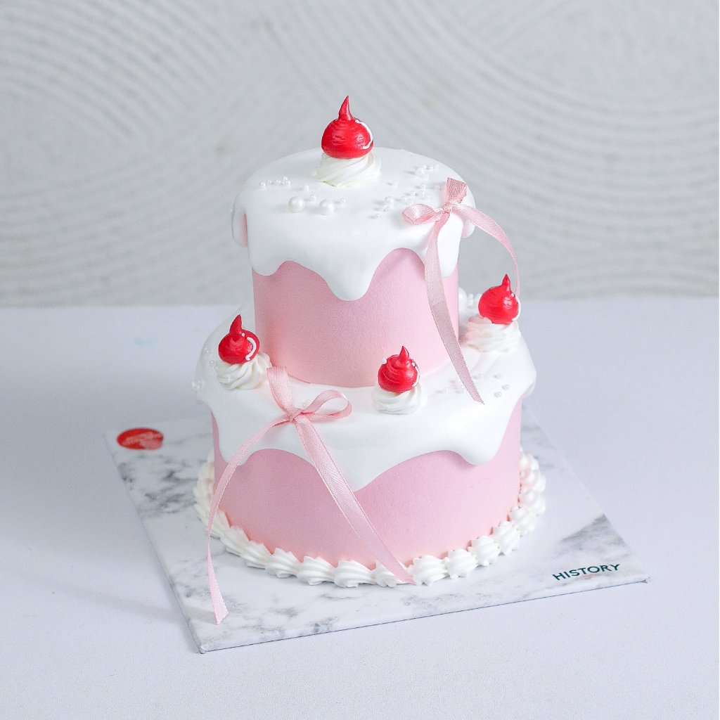 

HistoryCake Kue Tart Ulang Tahun Birthday 2 Tier Mini Cake Vanilla Cheese Viral Bandung