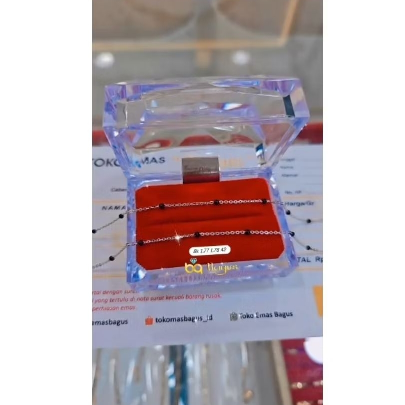 Kalung Dottie Emas Putih K375/8k