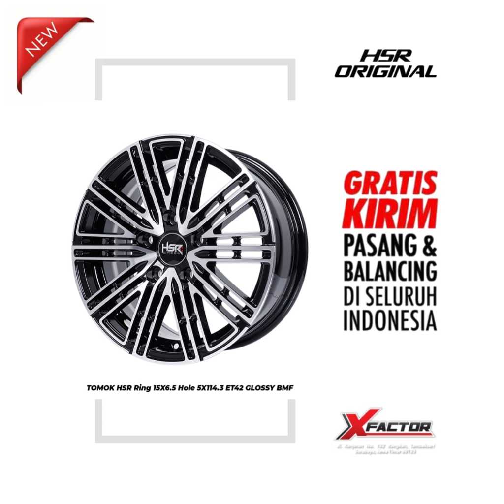 VELG R15 HSR TOMOK HSR R15X65 H5X114,3 ET42 GBMF