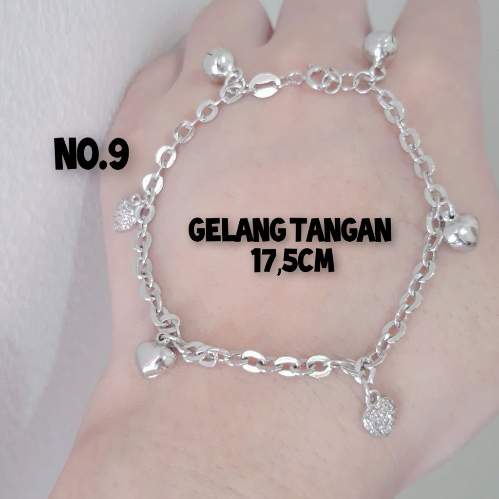 GELANG TANGAN PERAK ASLI 925/GELANG TANGAN MAINAN PERAK ASLI 925 G03