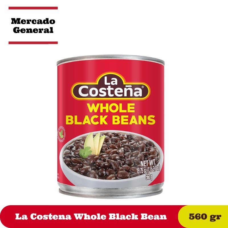 

La Costena Whole Black Bean 560 gram - Kacang Hitam