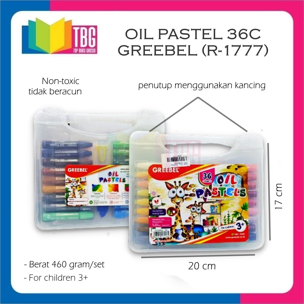 

1 SET OIL PASTEL 36C GREEBEL CRAYON 36 WARNA KRAYON (R-1777)