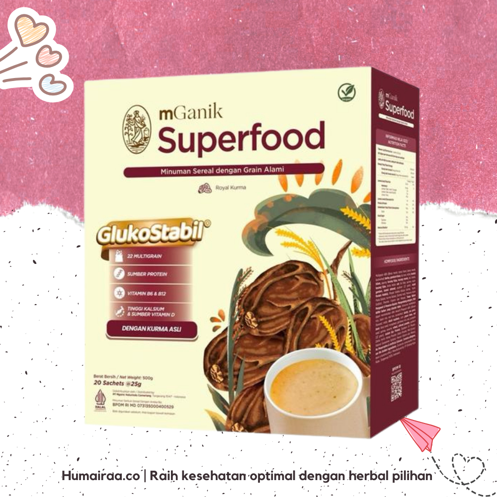 

Mganik Superfood Rasa Kurma 500 gr 100% ORIGINAL TANPA RAGU OBAT HERBAL BPOM HALAL MUI DINKES PIRT