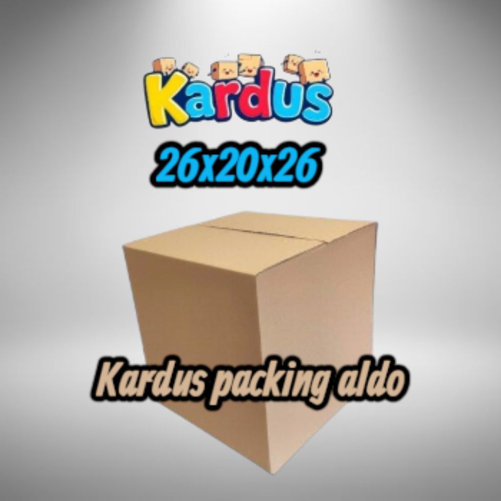 

kardus box packing 26x20x26