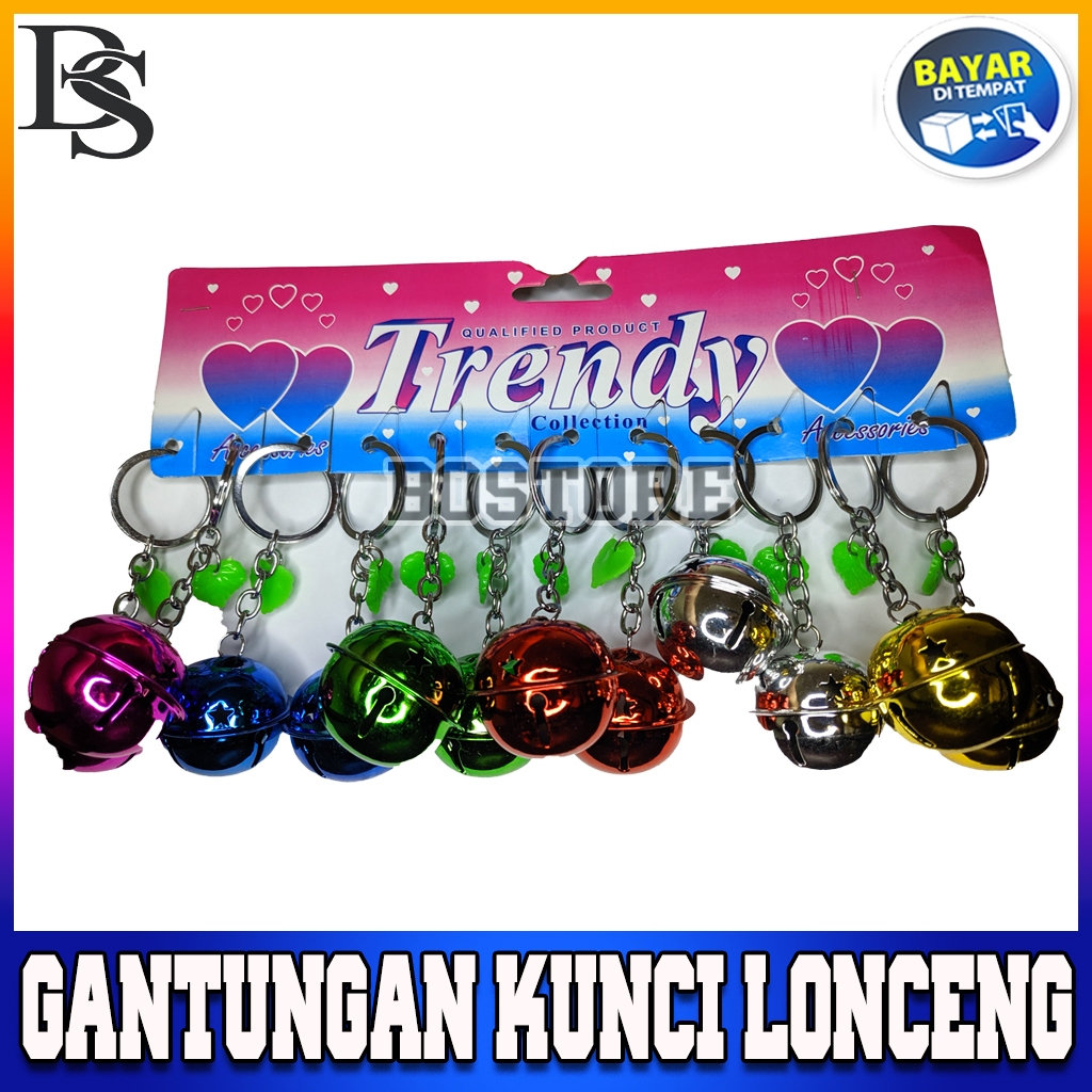 Gantungan Kunci Motor Mobil Rumah Tas Model Lonceng BESAR Unik & Lucu WARNA RANDOM - (1 Pcs) / BOSTO