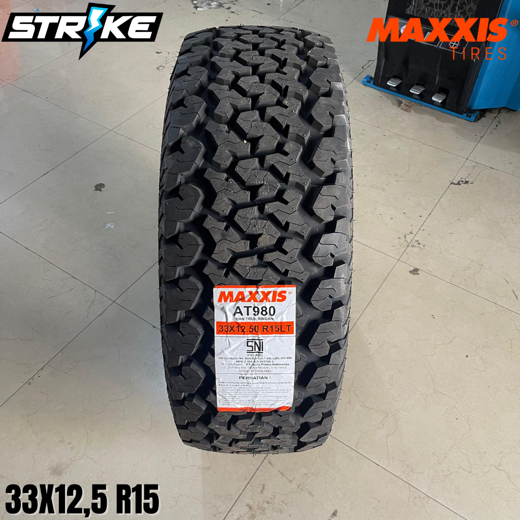JUAL BAN MOBIL SEMI KASAR MERK MAXXIS A/T 33 12,5 R15|BAN 33X12,5 R15 MAXXIS A/T 980