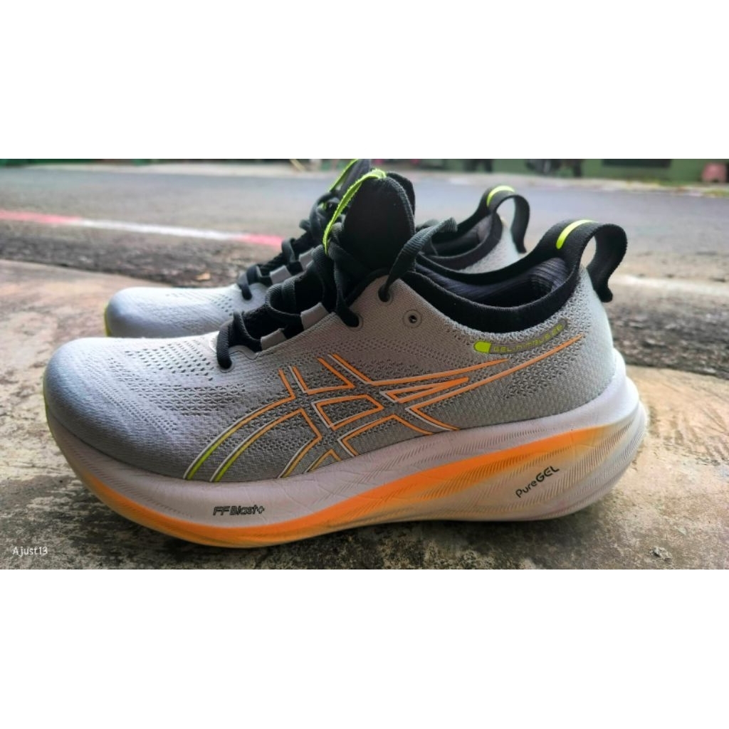 asics gel nimbus 26 dan puma flex softride