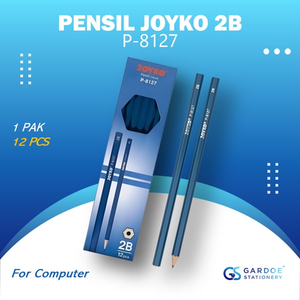 

(1PACK=12PCS) Pensil Joyko P-8127 2B