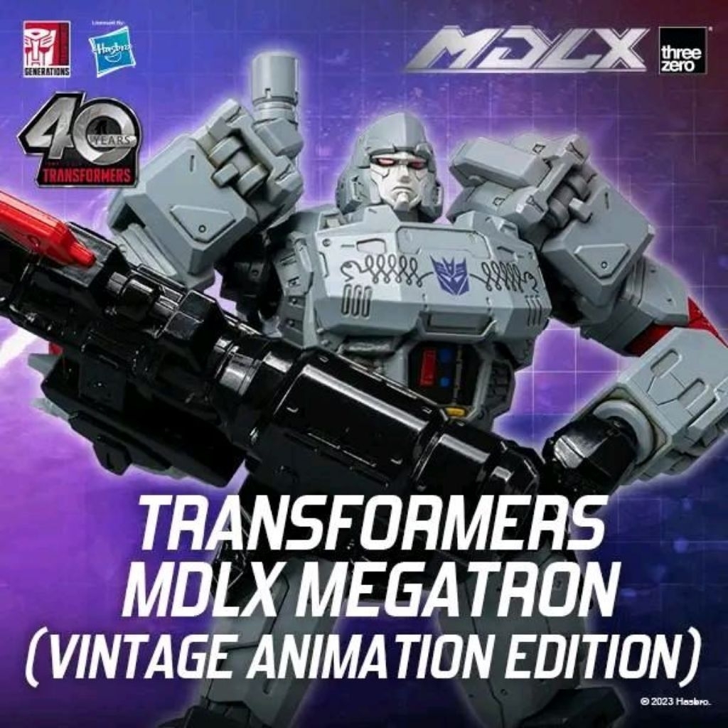 THREEZERO MDLX Transformers Vintage Animation Edition 40th anniversary Action Figure Megatron