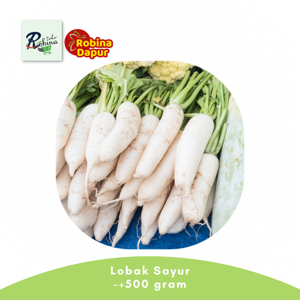 

Lobak Putih (sayur segar) 500 gr