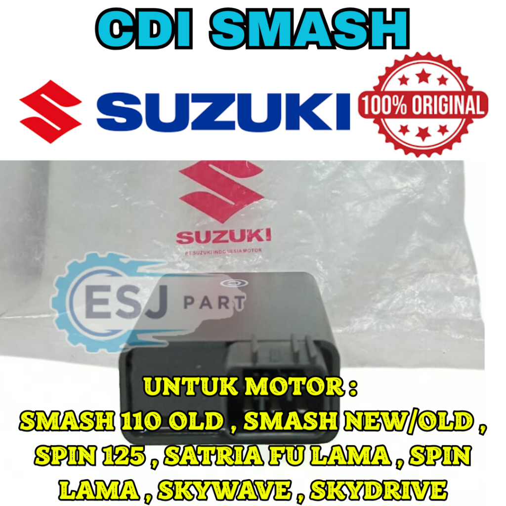 ORIGINAL ASLI CDI SMASH ASLI Suzuki Smash/Satria FU/Spin/Skywave/Skydrive BERKUALITAS ASLI 100% ORI.