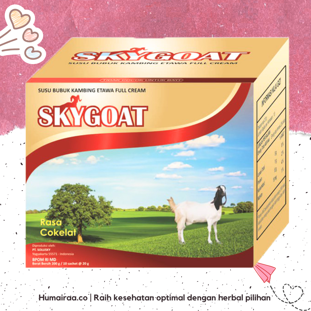 

Susu Kambing Skygoat Cokelat 10 Sachet 100% ORIGINAL TANPA RAGU OBAT HERBAL BPOM HALAL MUI DINKES PIRT