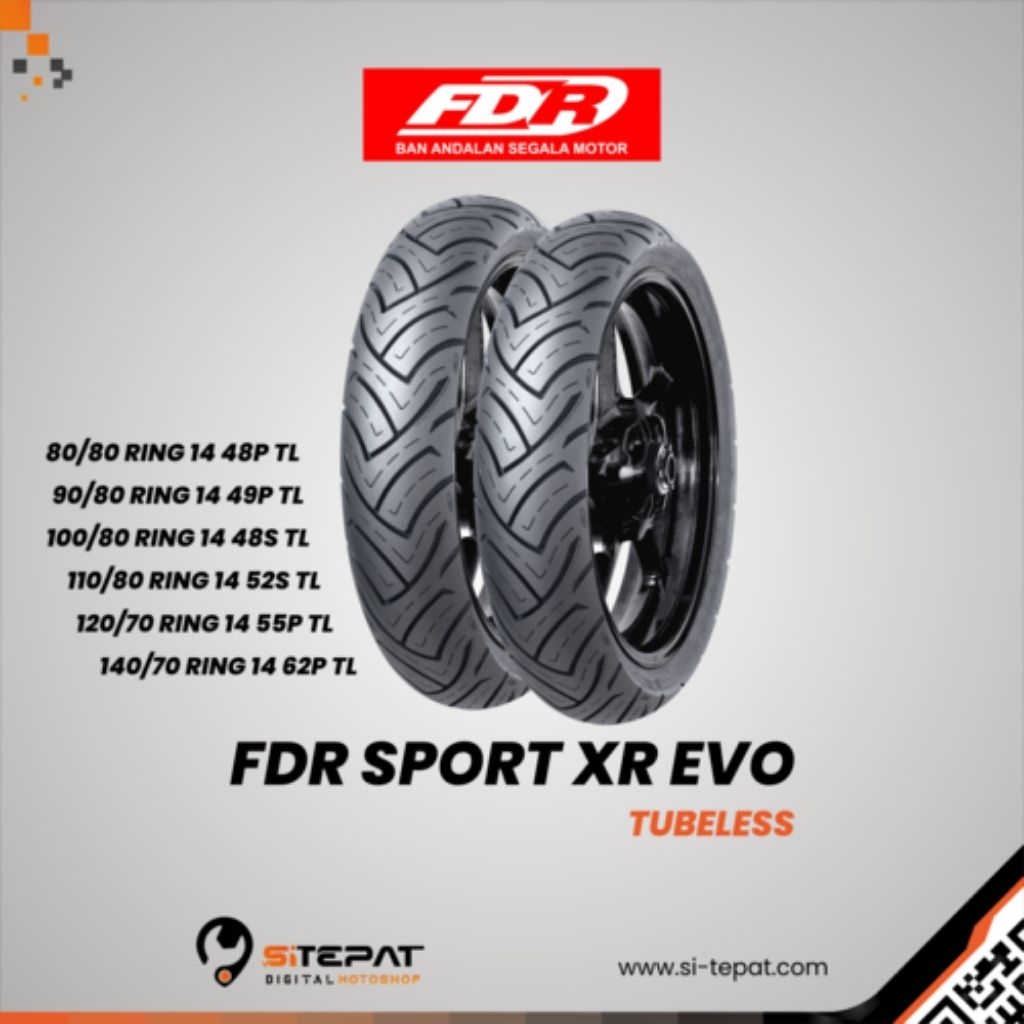 Ban luar FDR sport XR Evo untuk semua motor matic