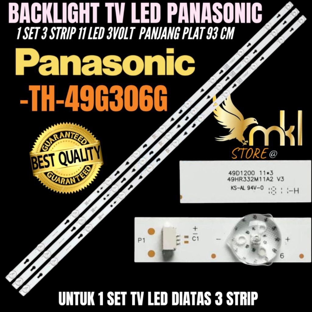 BACKLIGHT TV LED PANASONIC 49 INCH TH-49G306G BACKLIGHT TV 49 INCH