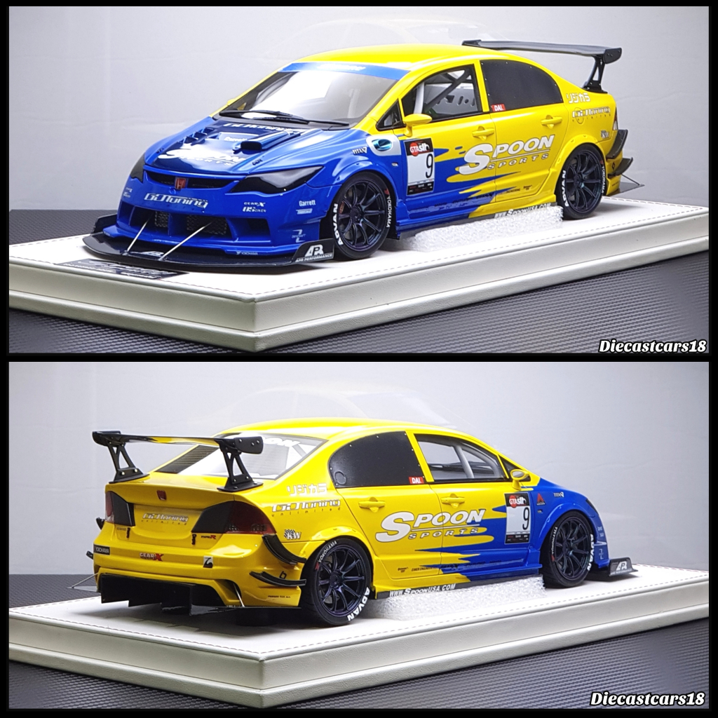 1/18 OneModel Line Model Honda Civic FD2 Type R Spoon Sport Racing
