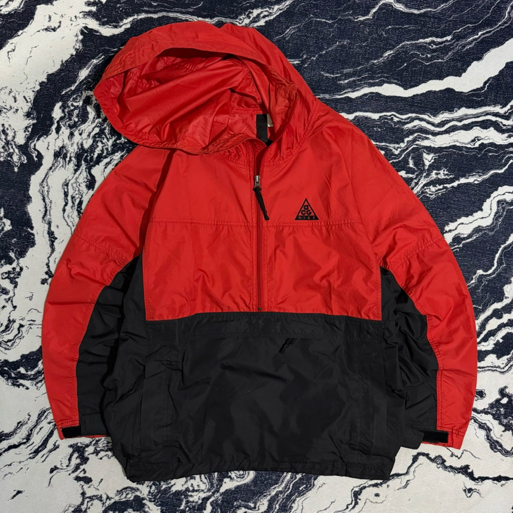 Vintage nike acg packable halfzip jacket