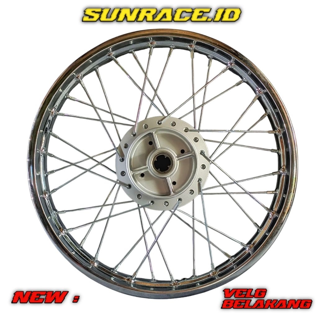 VELG BELAKANG BARU RING 17 MOTOR HONDA SUPRA X LAMA, SUPRA FIT LAMA, ASTREA GRAND, LEGENDA