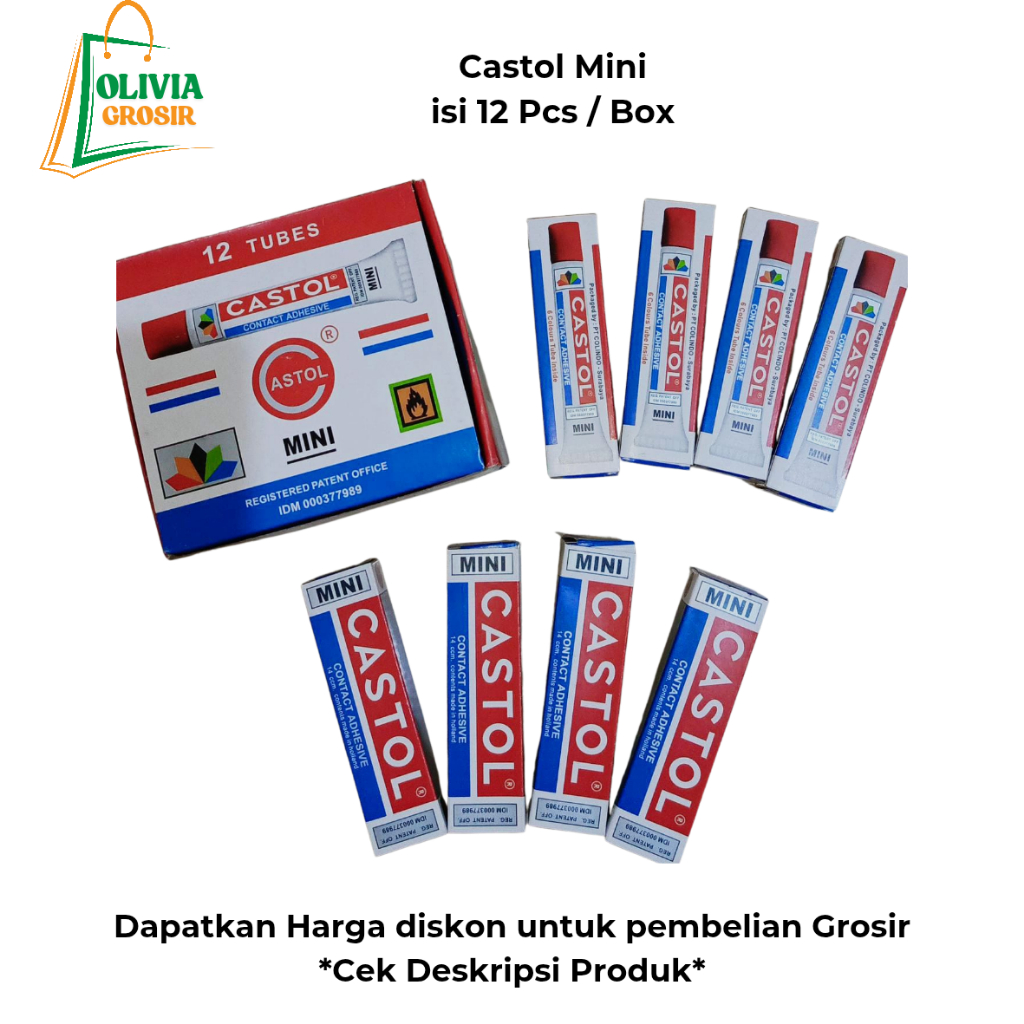 

Lem Castol Mini Isi 12 Pcs / Box