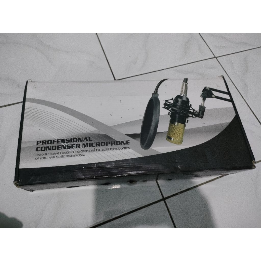 Mic Condenser BM800 & Stand Mic BM800