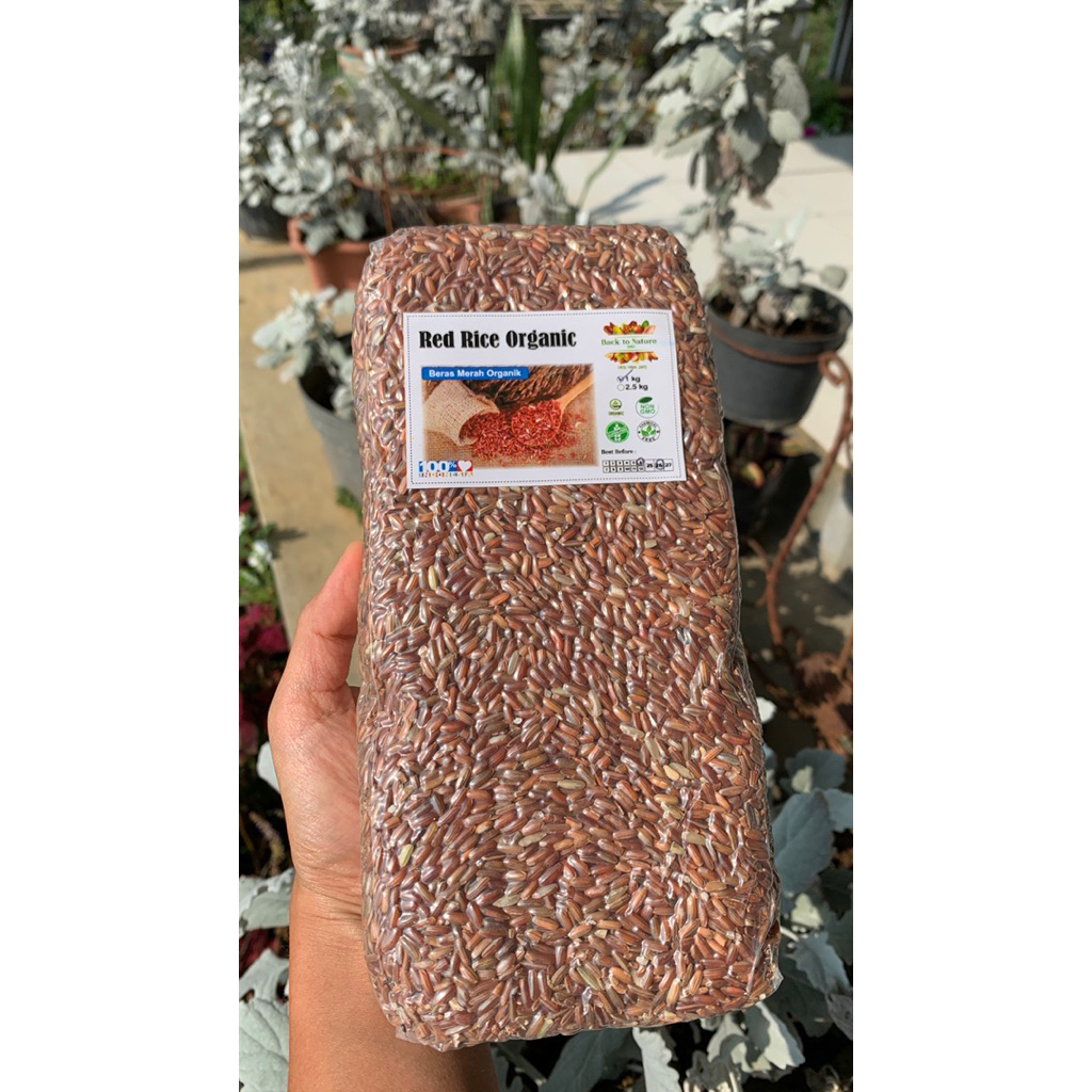 

beras merah organik 2.5kg vacuum