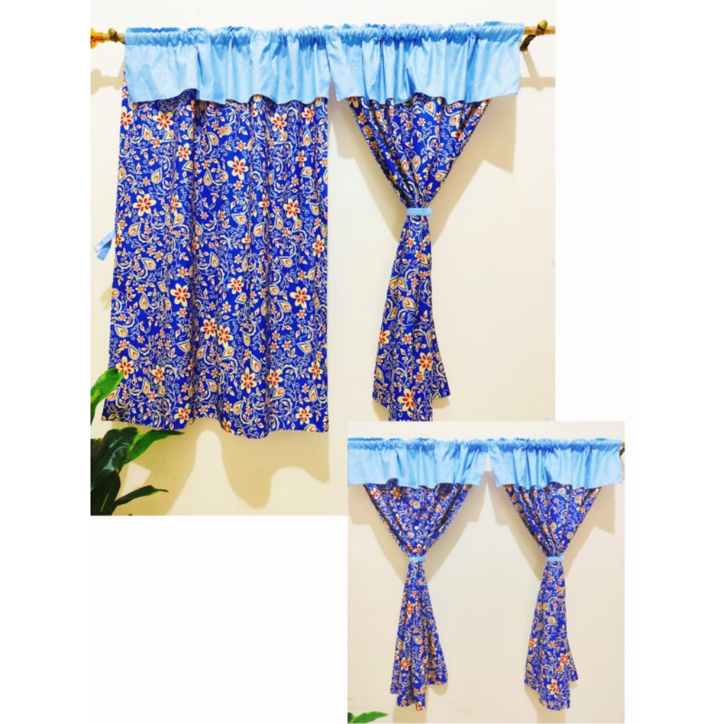 Gorden Jendela Pendek model serut, Gorden Jendela Sekolah (1 lembar aja)