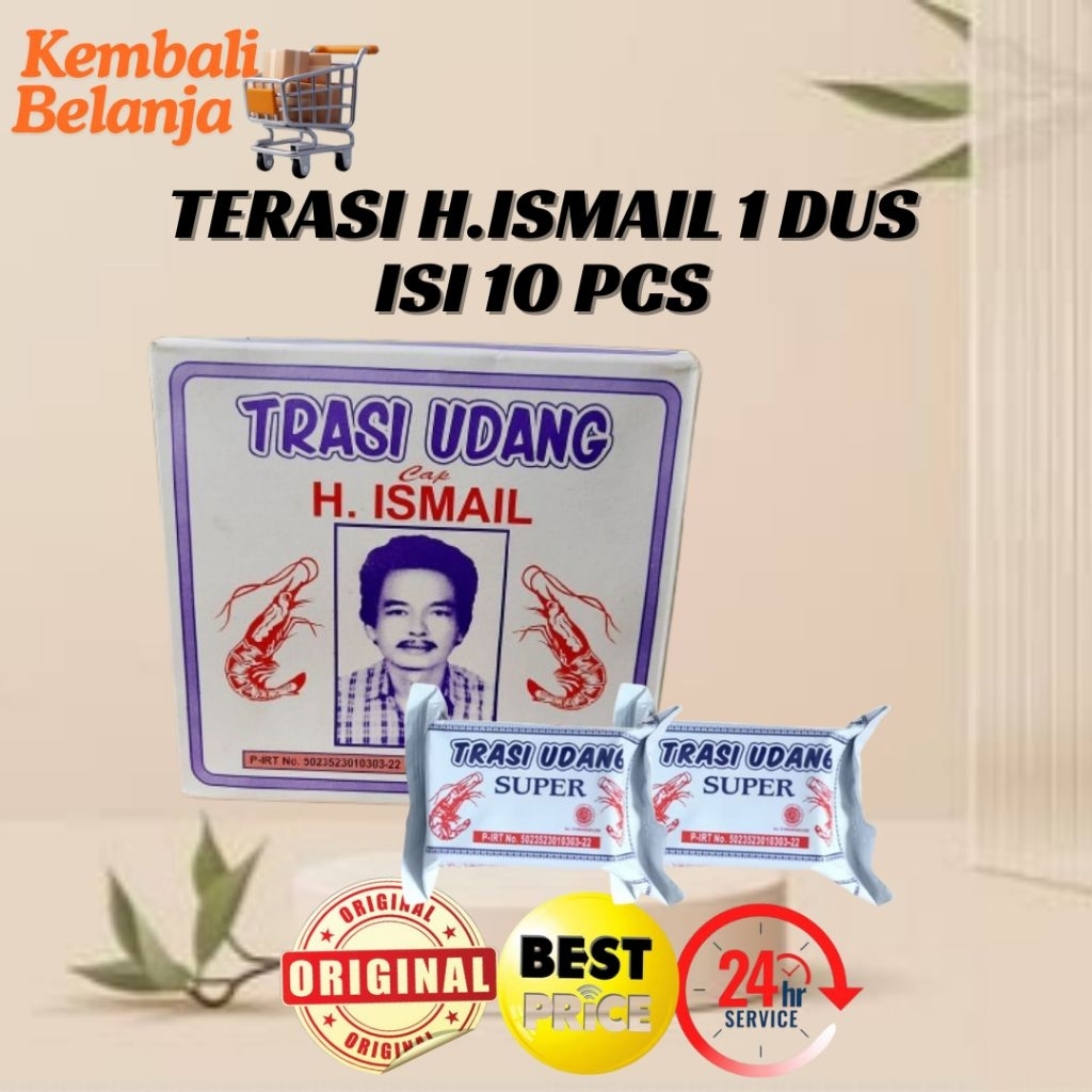 Terasi Udang Super Cap Haji Ismail 1 Pack/ Terasi Ismail/ Terasi Tuban/ Terasi Super/ Terasi Haji Is