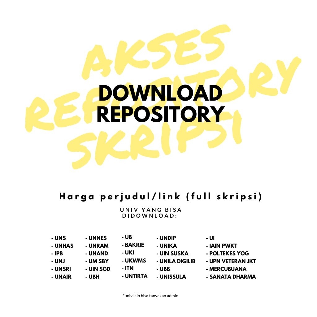 Download Repository Full Skripsi // Tesis // Disertasi