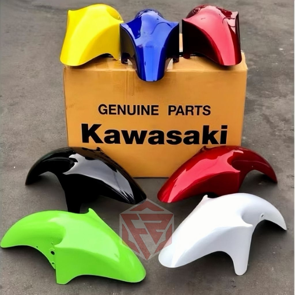 Slebor Depan Ninja RR Spakbor Ninja rr Selebor KAWASAKI Warna Lengkap Termurah Bahan Tebal Cat Mengk