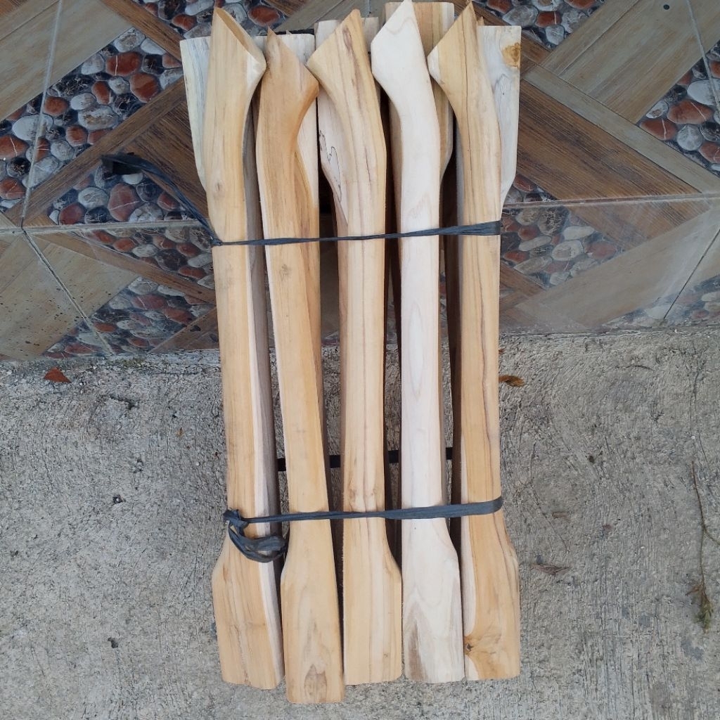 gagang cangkul kayu jati doran kayu jati