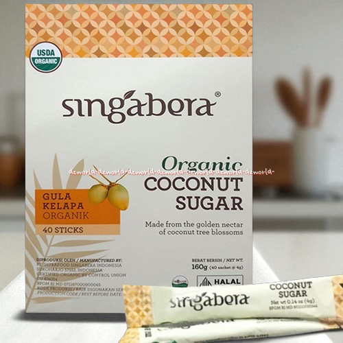

Singabera 40sticks Organic Coconut Sugar Soft Caramel Pengganti Gula 160gr Gula Organik Kelapa Singa Bera