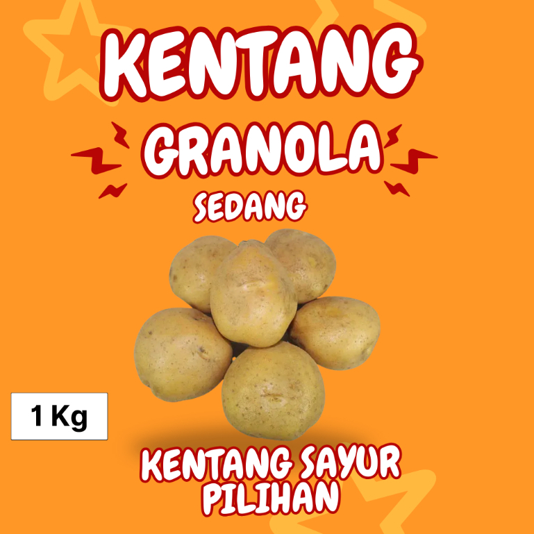 

TERLARIS Kentang Sayur Fresh 1 Kg (Siomay/Sedang/Medium)