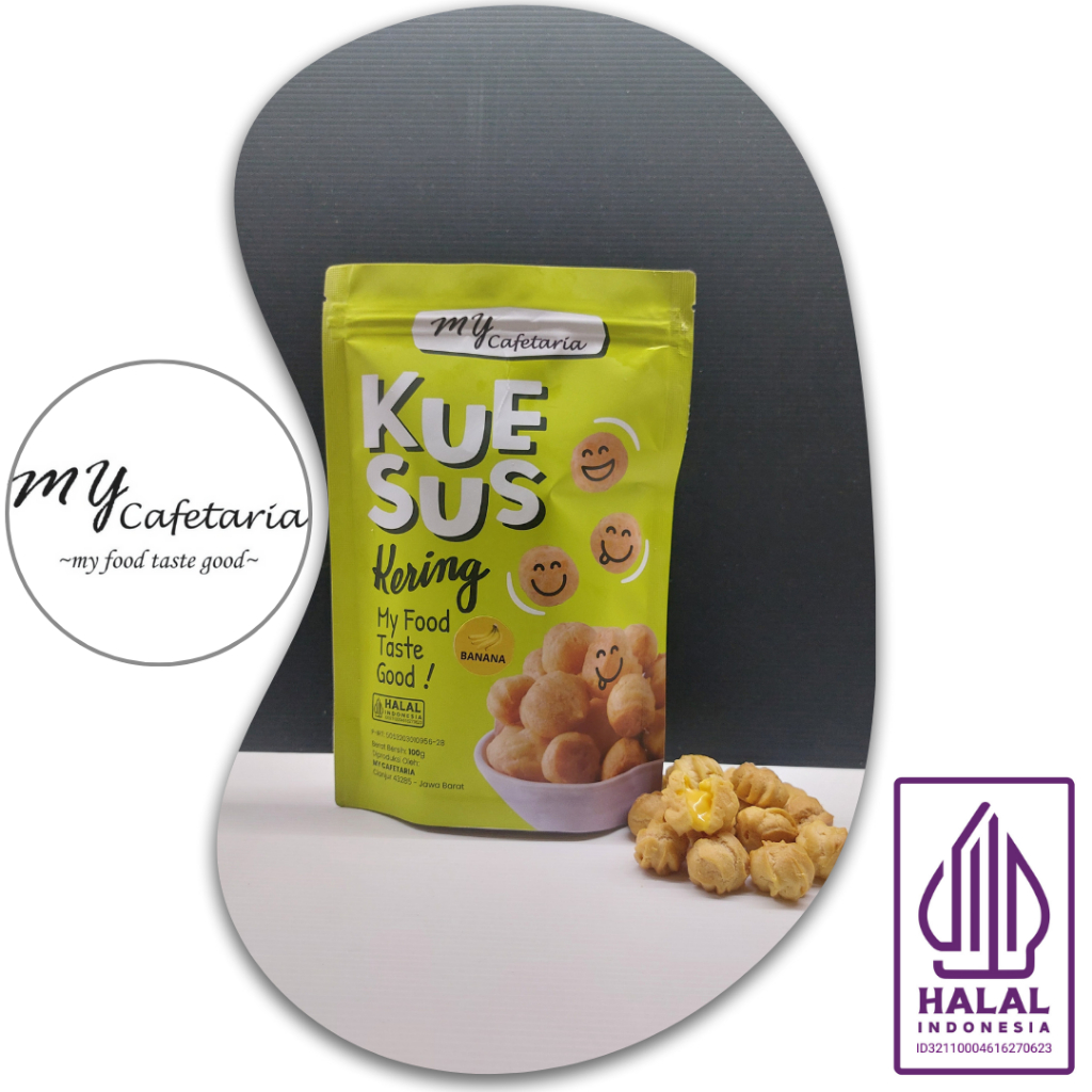 

Kue Sus Kering Rasa BANANA 100gr - Snack Renyah Camilan Kekinian My Cafetaria
